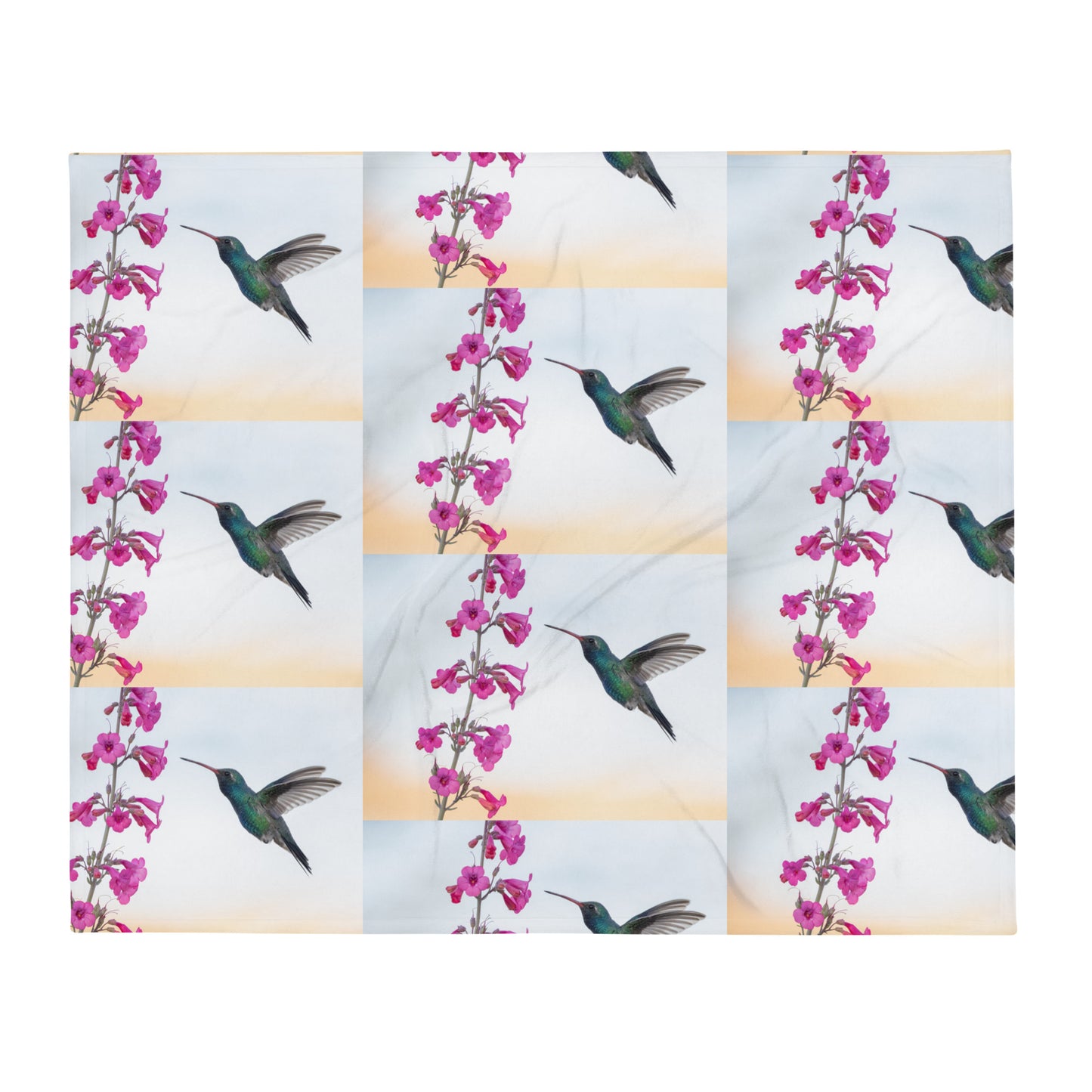 Broad-Billed Hummingbird by Leslie Leathers Photography | Throw Blanket