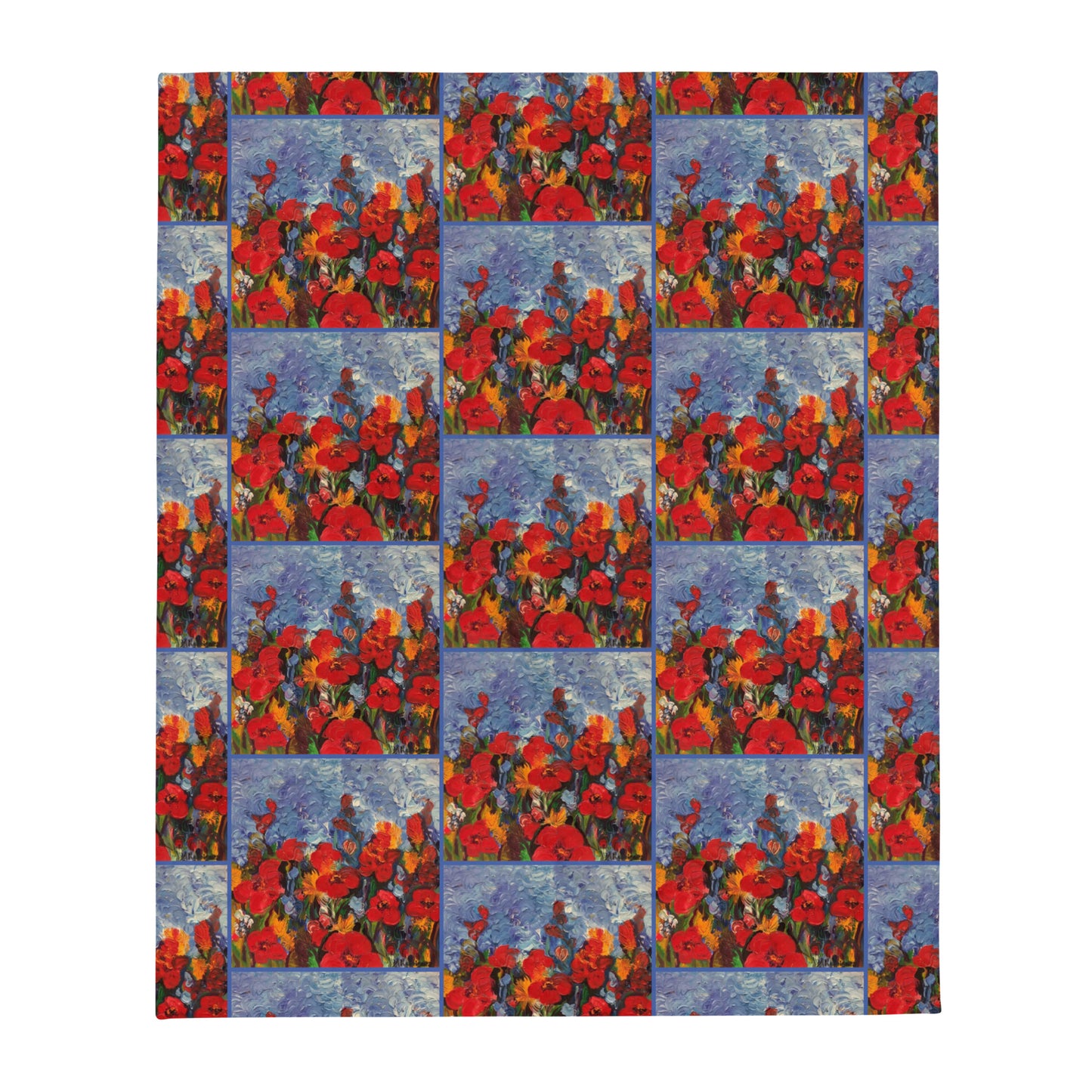 Wildflower Poppies by Andrea Rodriguez | Throw Blanket