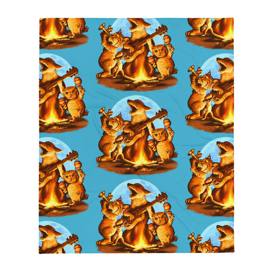 Campfire Mural by Joe Pagac | Throw Blanket