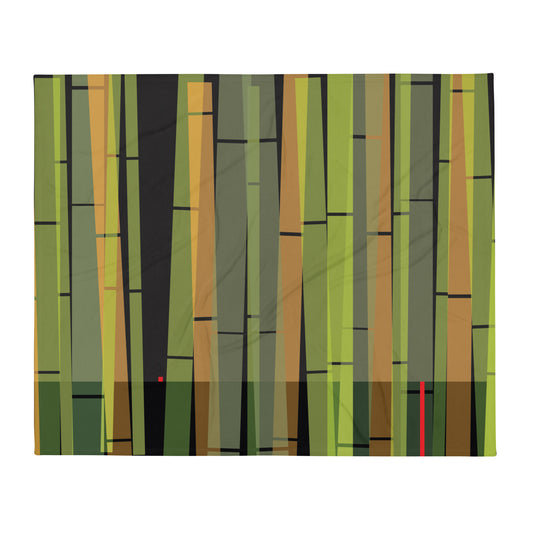 BambooScape by Damon Leverett | Throw Blanket