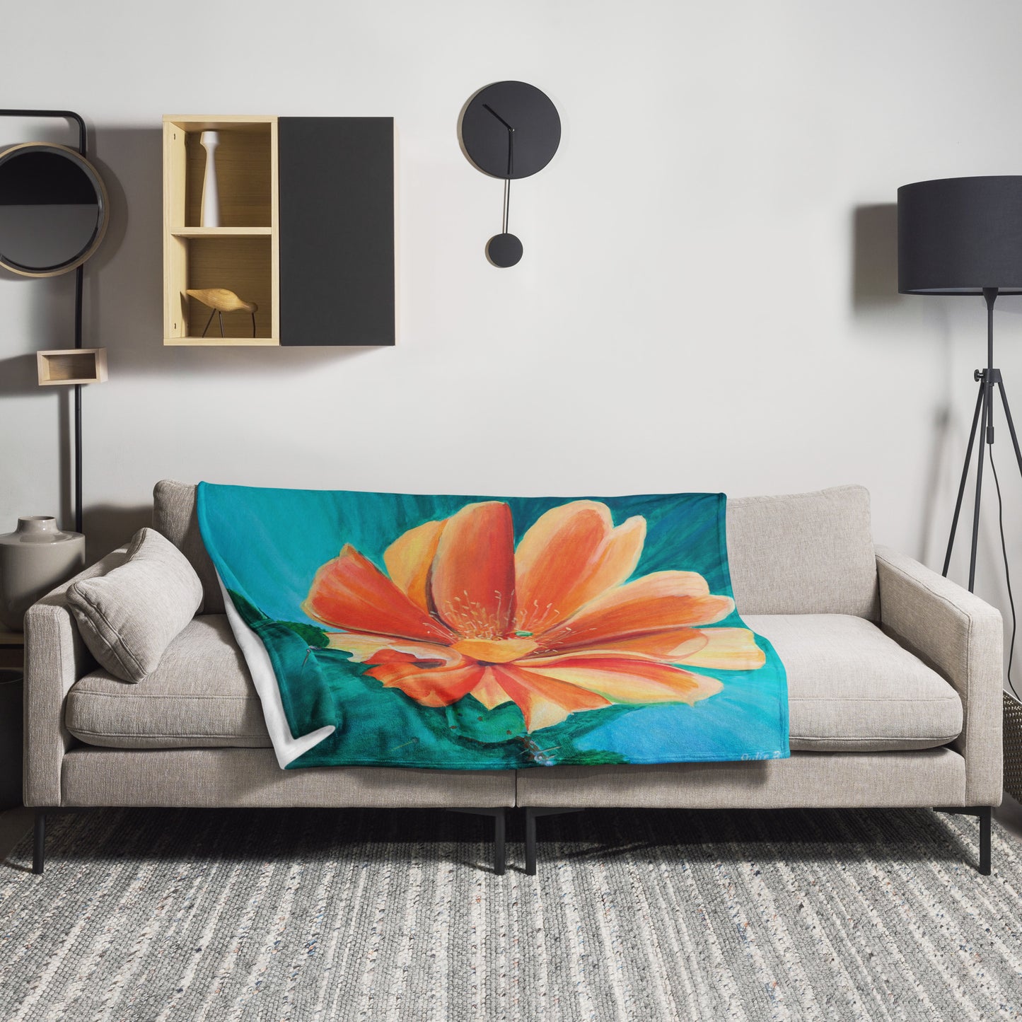 Desert Flower by Julie Bonner | Throw Blanket