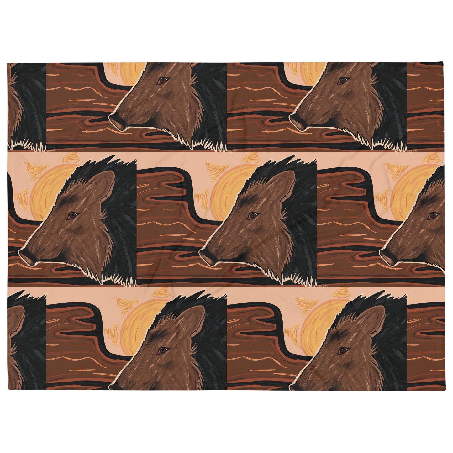 Javelina by Darby Hunter | Throw Blanket