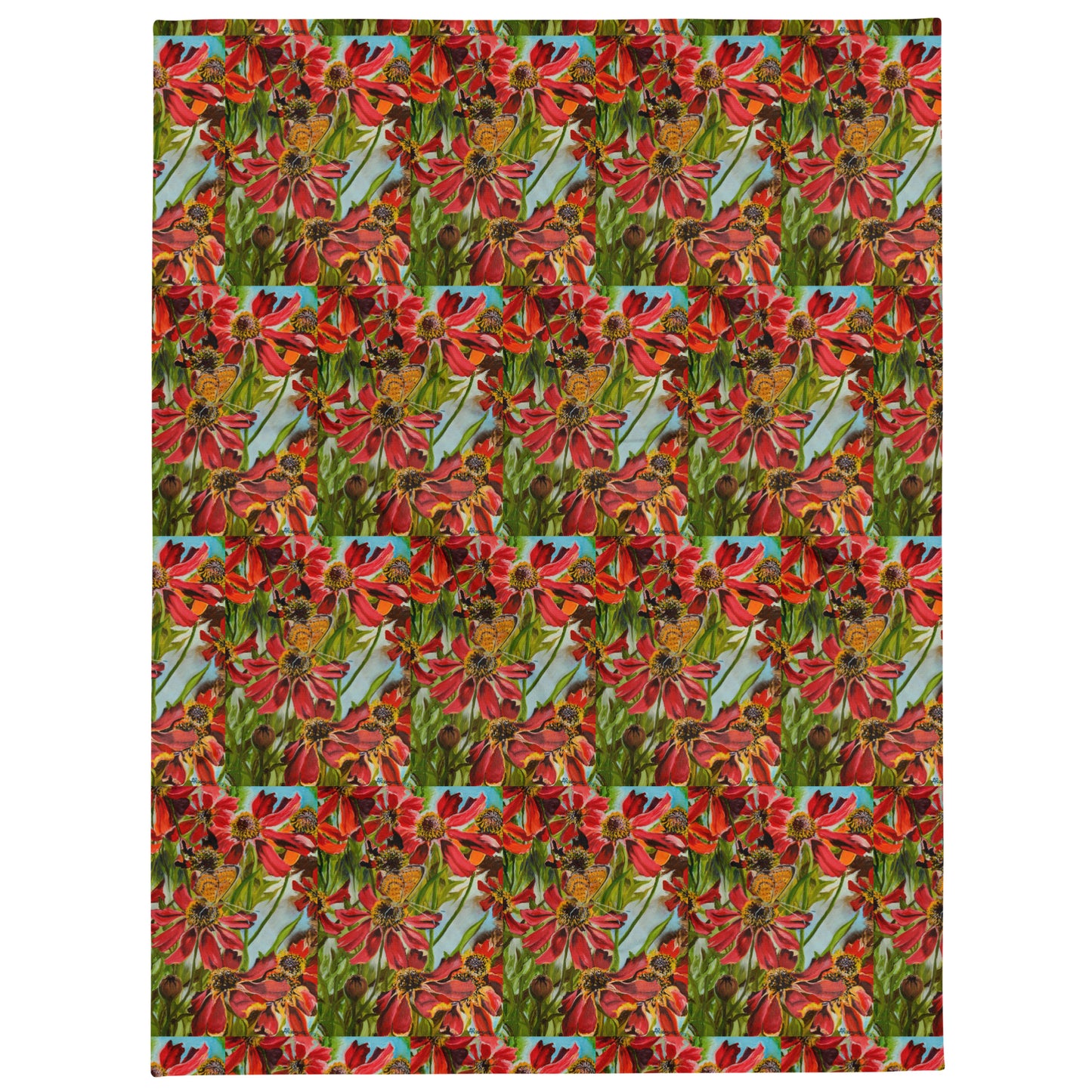 The Morning Garden by Andrea Rodriguez | Throw Blanket