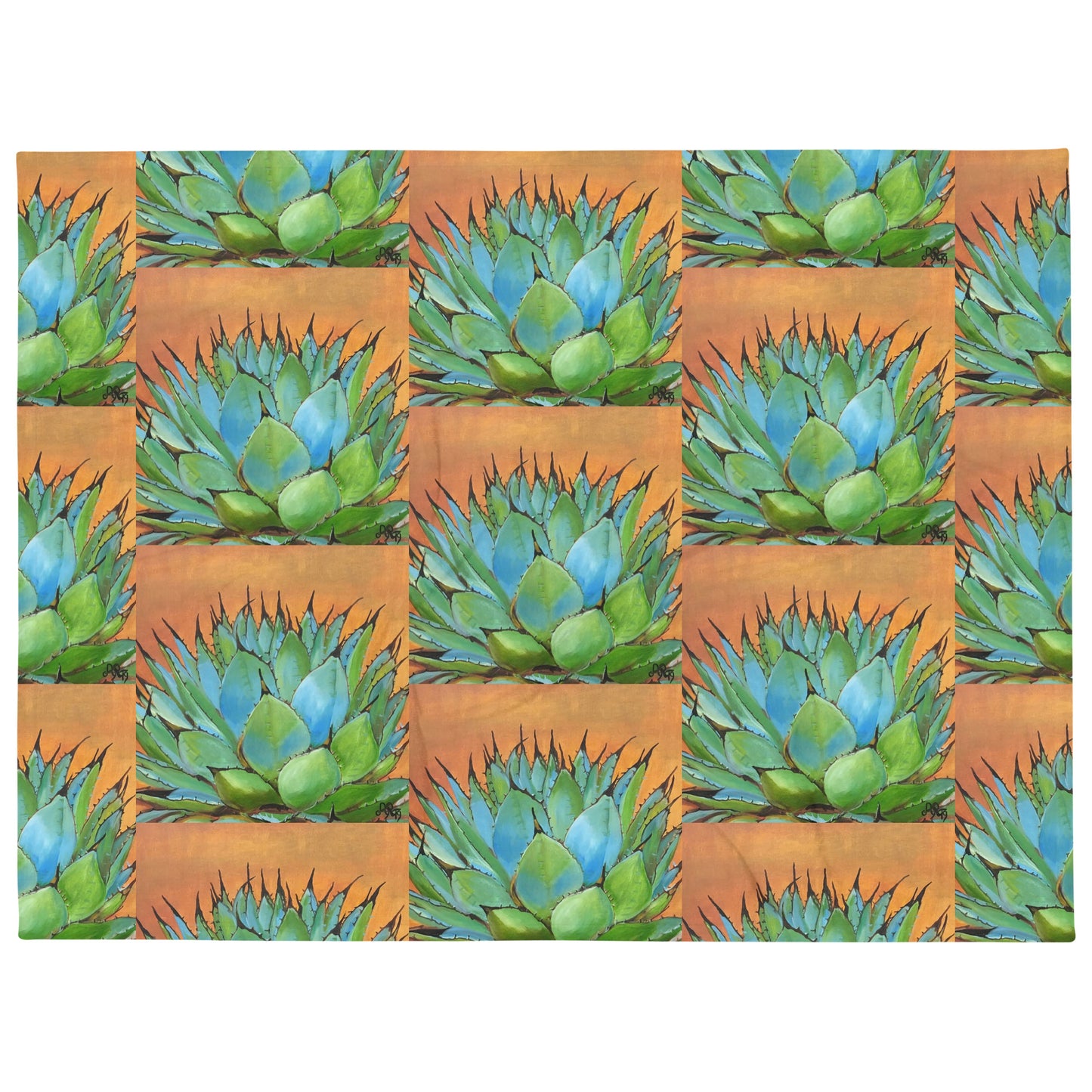 Blue Agave by Andrea Rodriguez | Throw Blanket