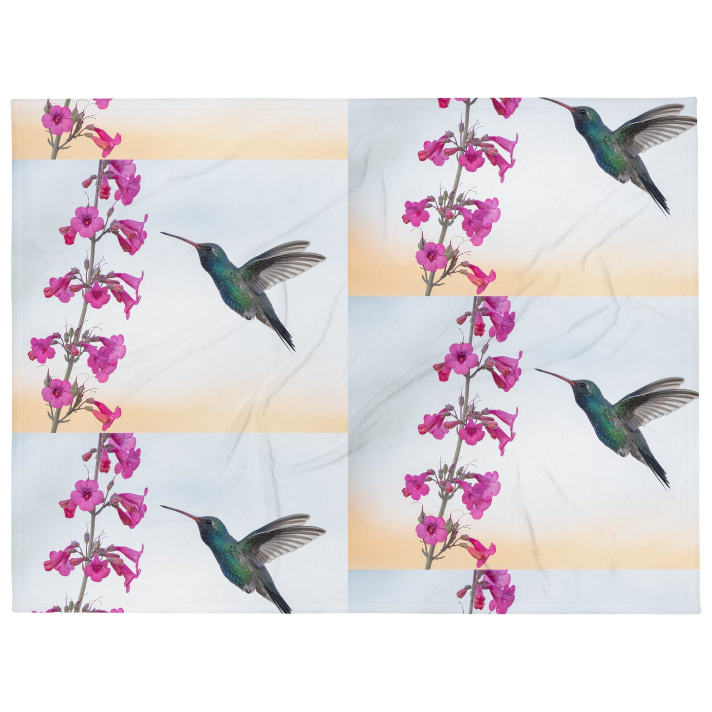 Broad-Billed Hummingbird by Leslie Leathers Photography | Throw Blanket