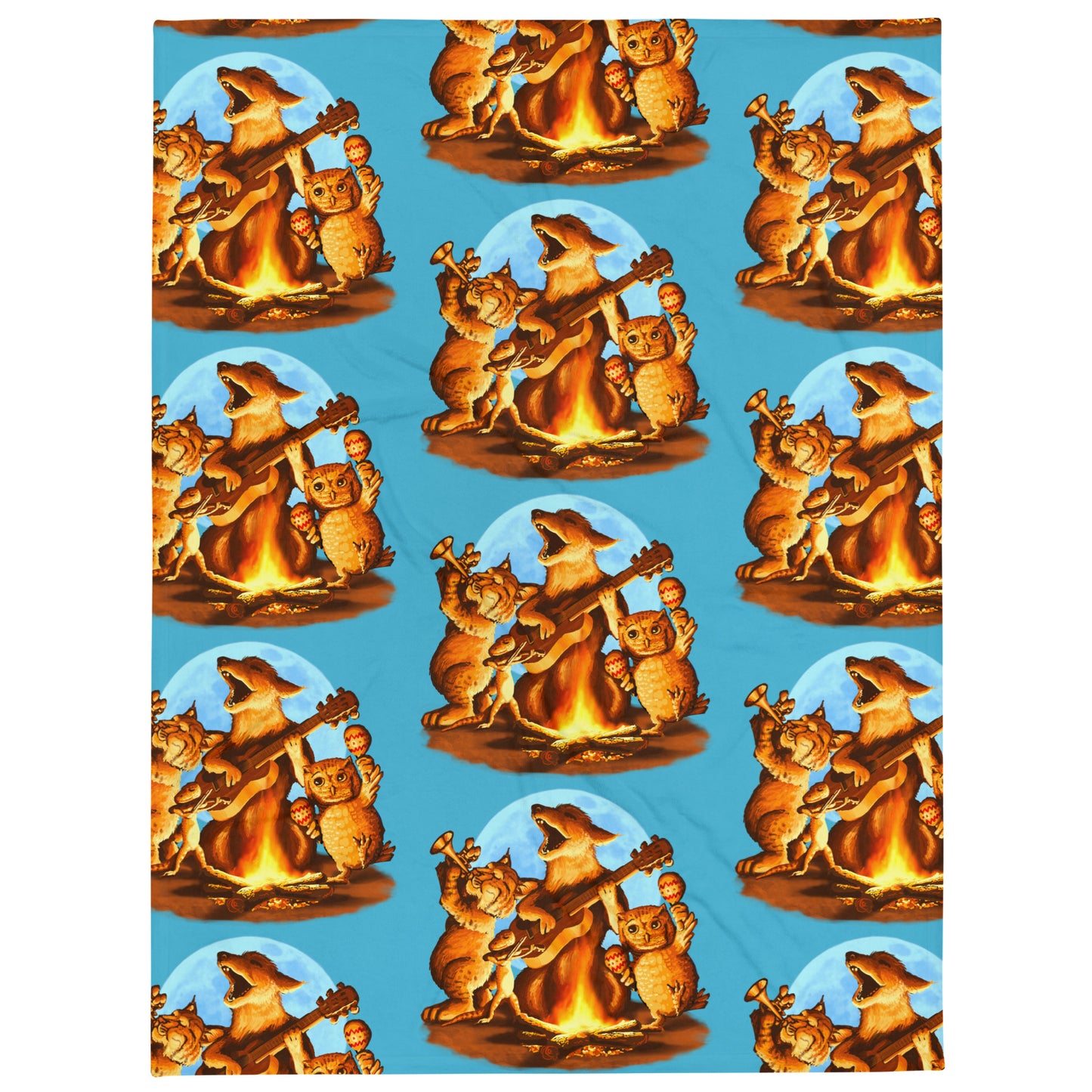 Campfire Mural by Joe Pagac | Throw Blanket