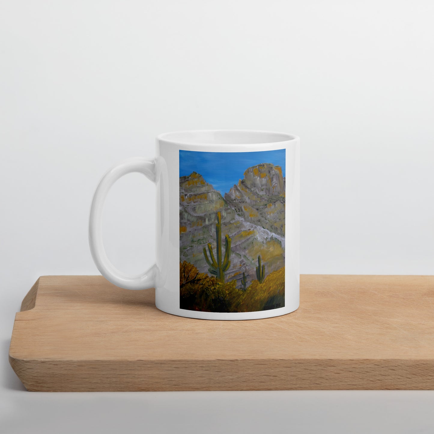 Here Comes the Sun by Steven Bye | White glossy mug