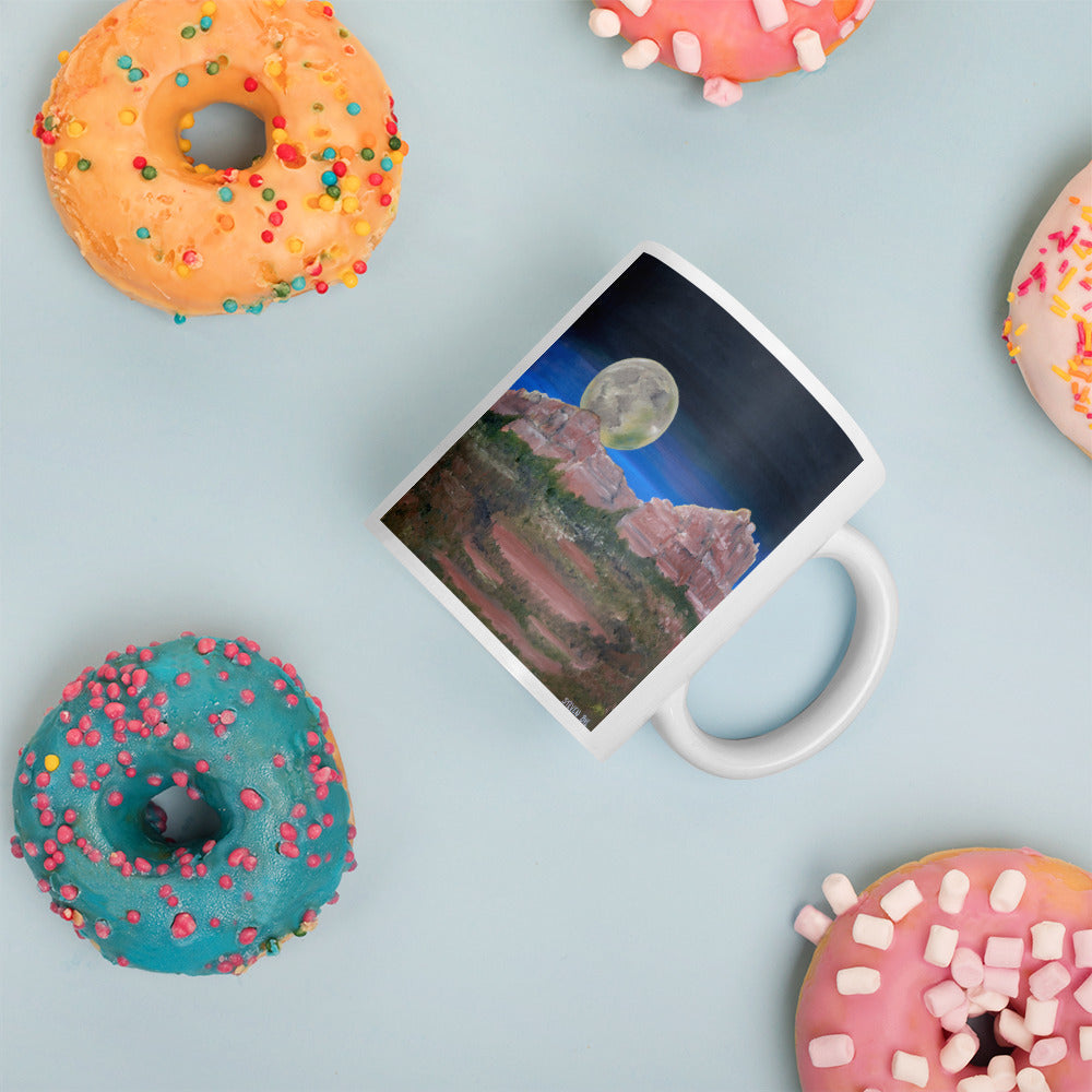 Supermoon by Steven Bye | White glossy mug