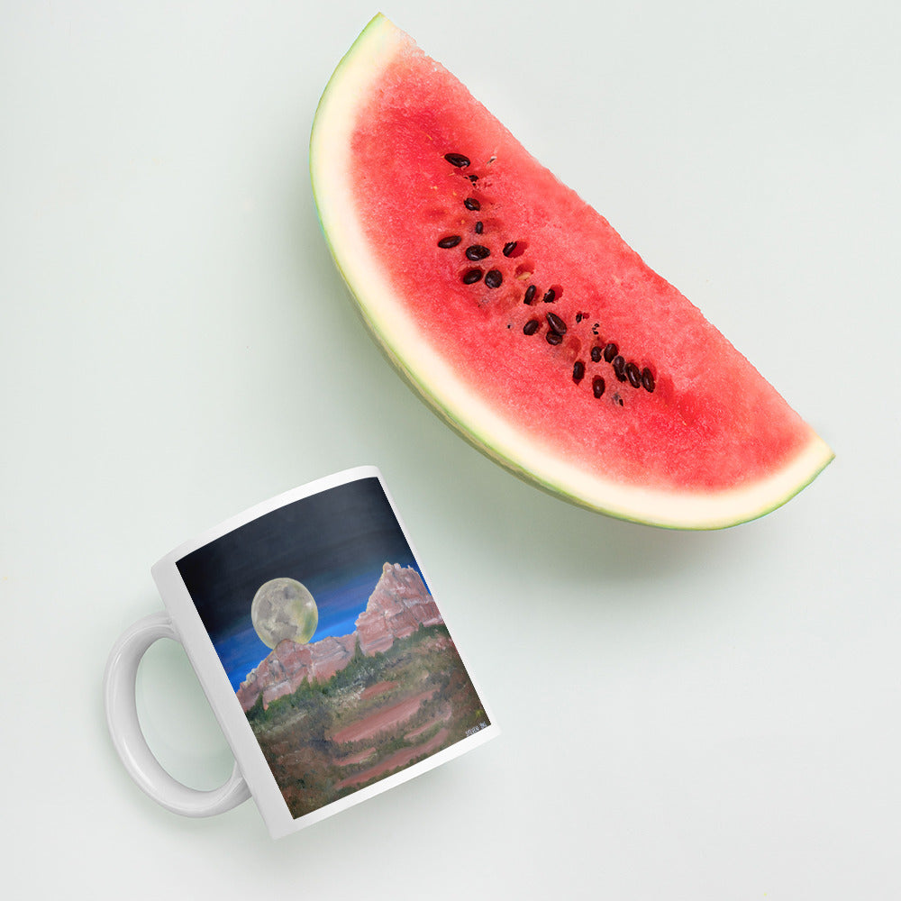 Supermoon by Steven Bye | White glossy mug