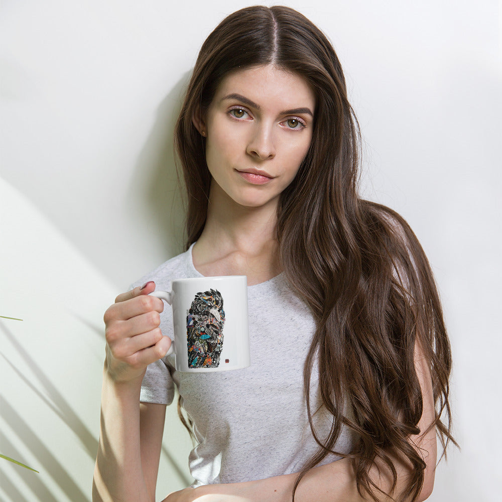 Raven by Amy Bumpus | White glossy mug