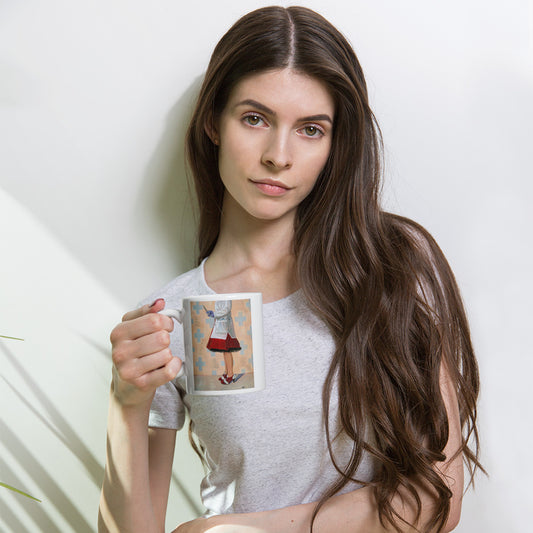 A Shot in the Arm by Kathleen Arthur | White glossy mug