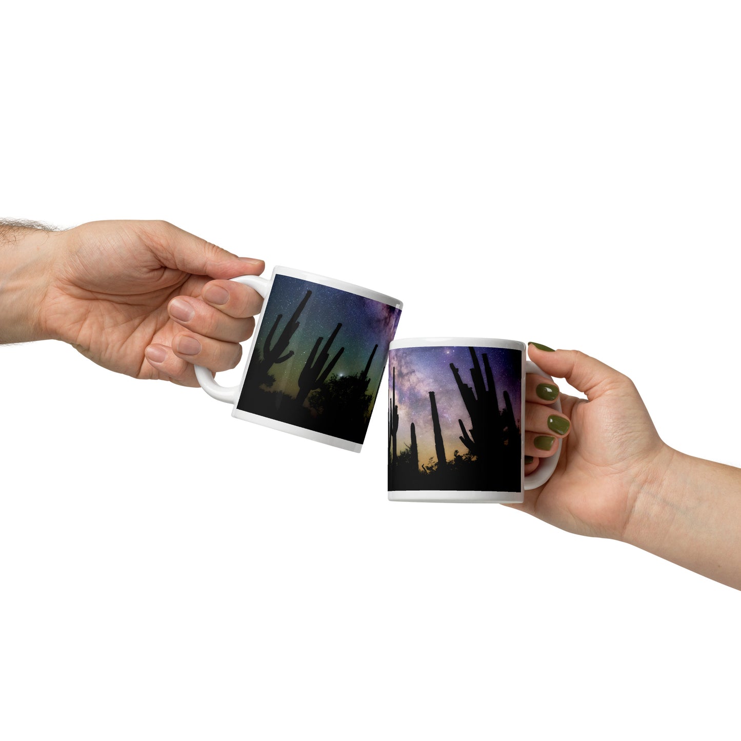 Saguaro Starlight by Sean Parker Photography | White glossy mug