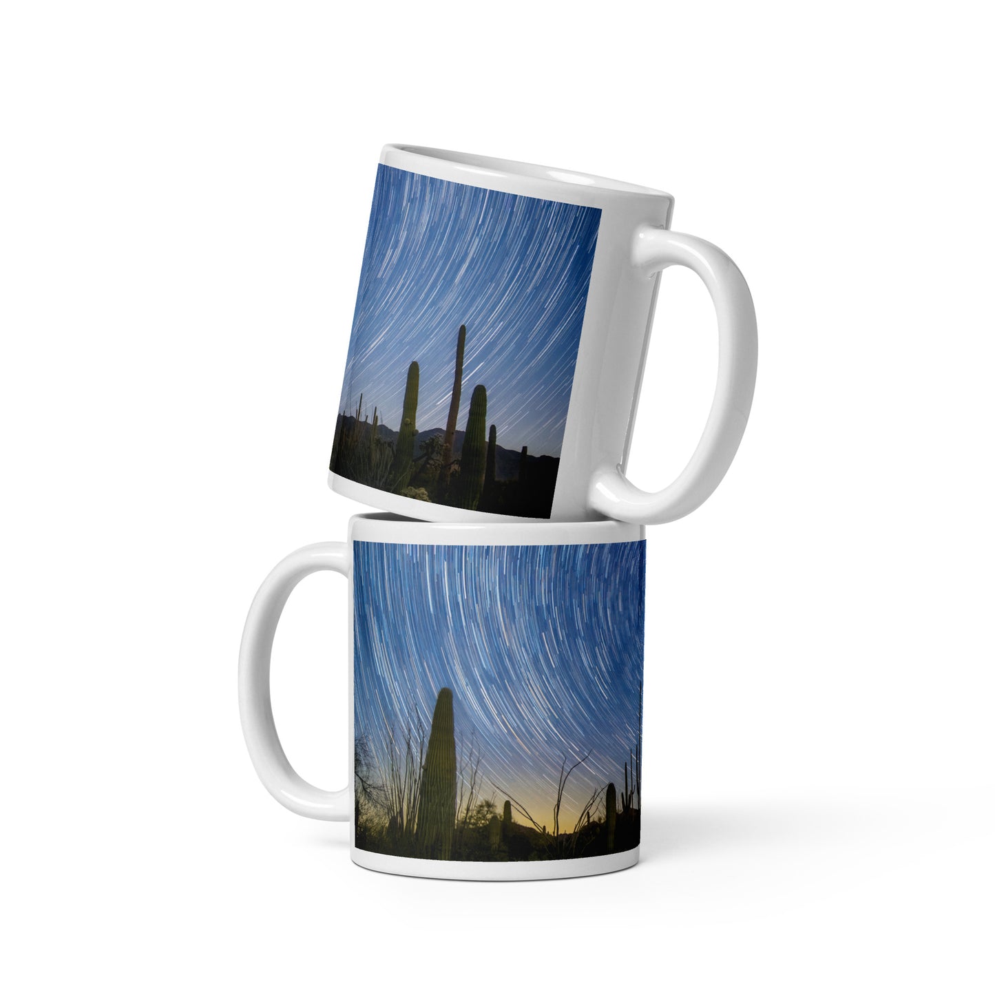 Sonoran Startails by Sean Parker Photography | White glossy mug