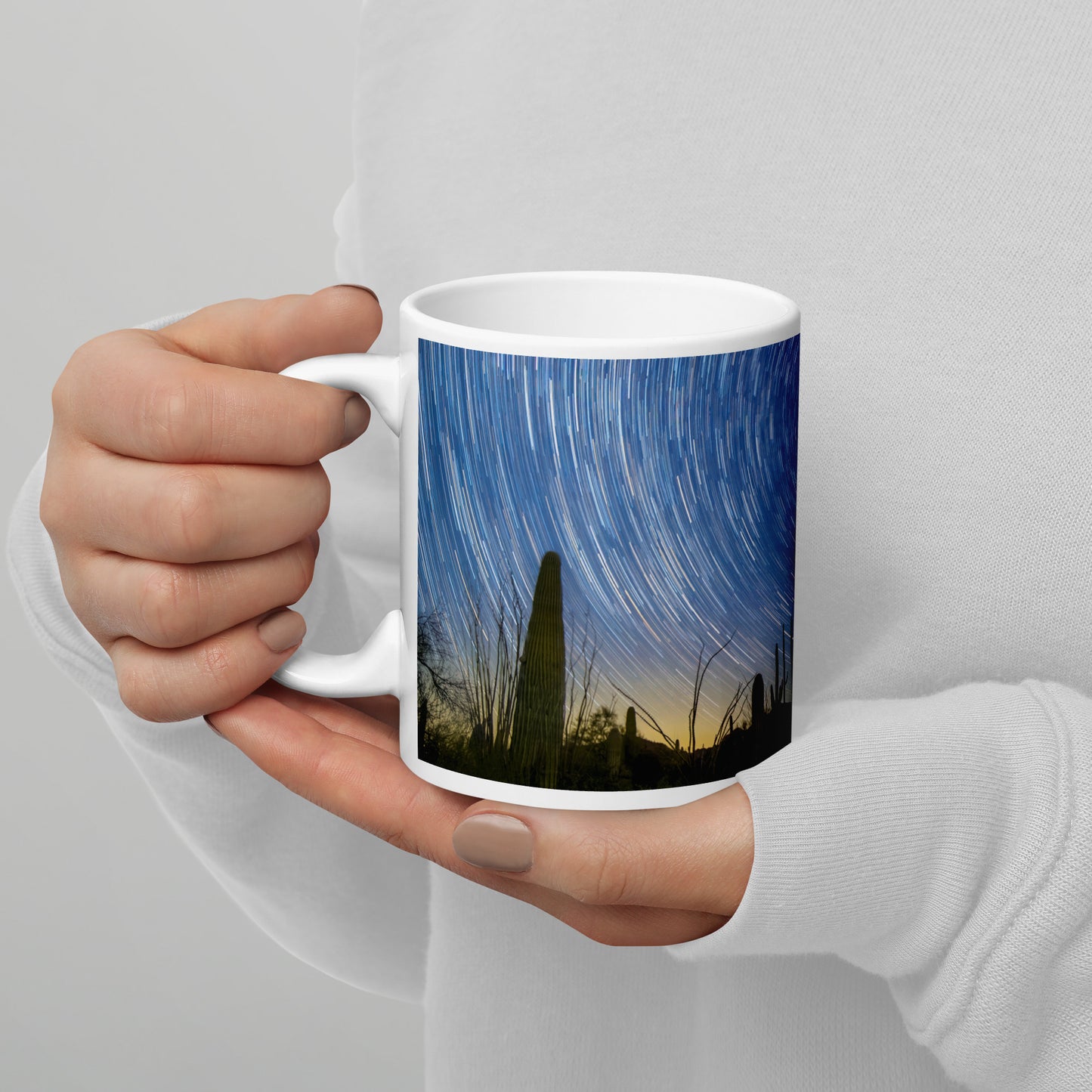 Sonoran Startails by Sean Parker Photography | White glossy mug