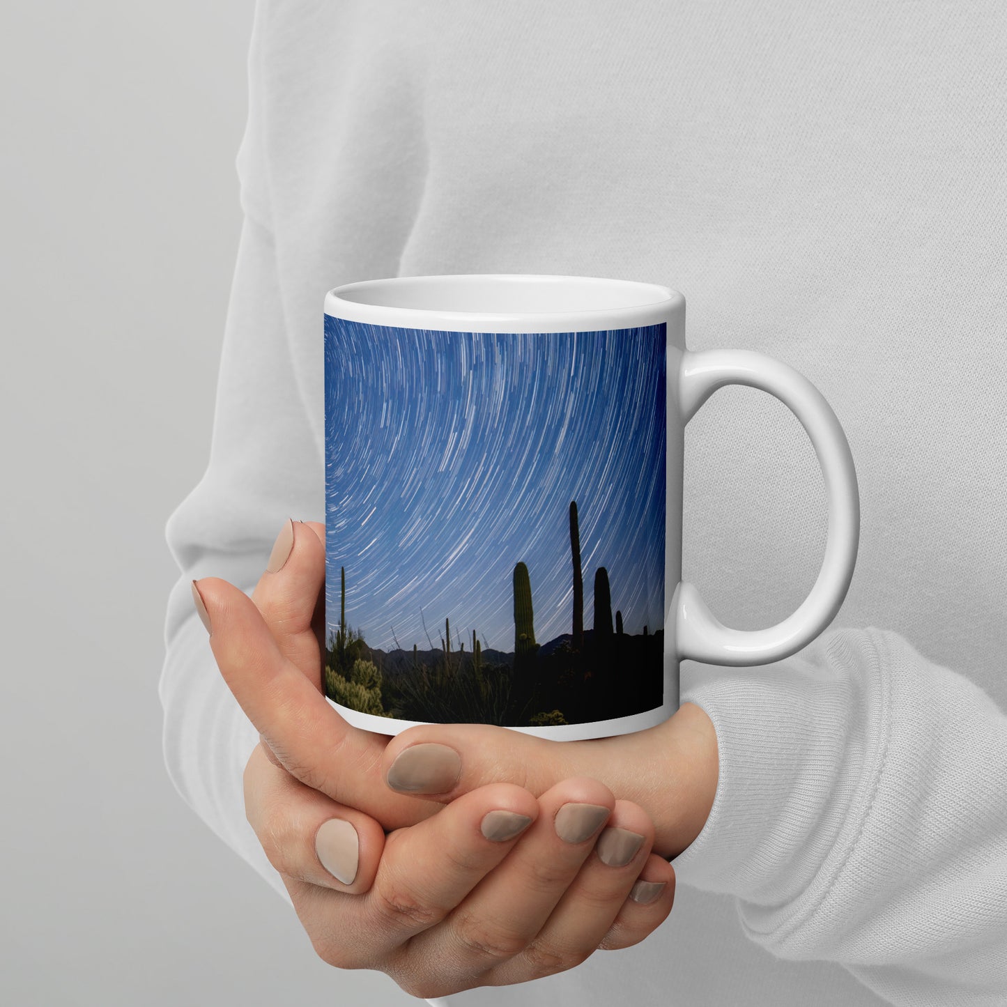 Sonoran Startails by Sean Parker Photography | White glossy mug