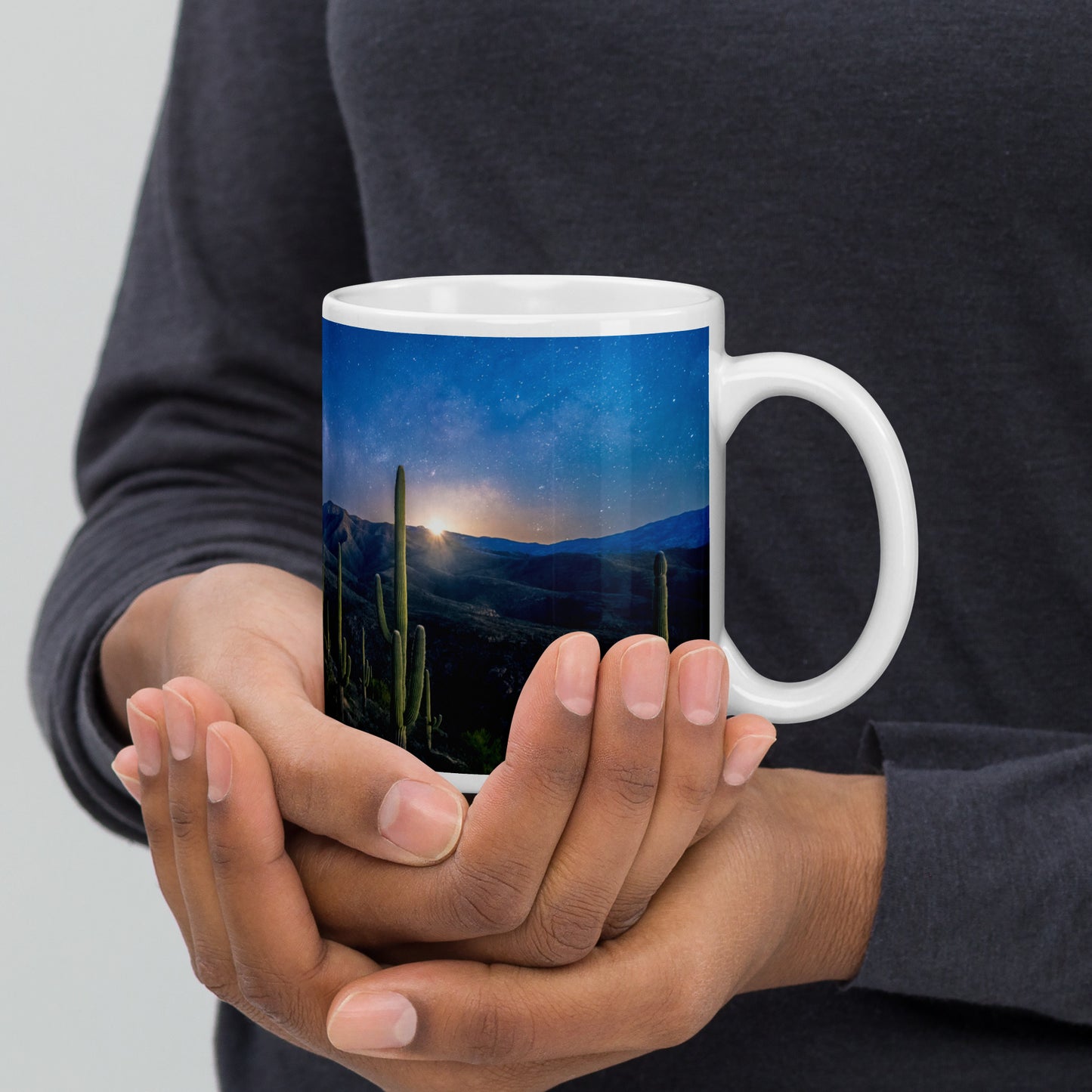 Morning Milkyway by Sean Parker Photography | White glossy mug