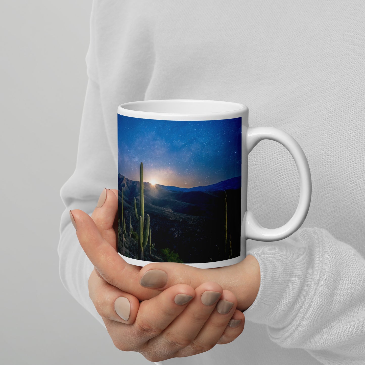 Morning Milkyway by Sean Parker Photography | White glossy mug