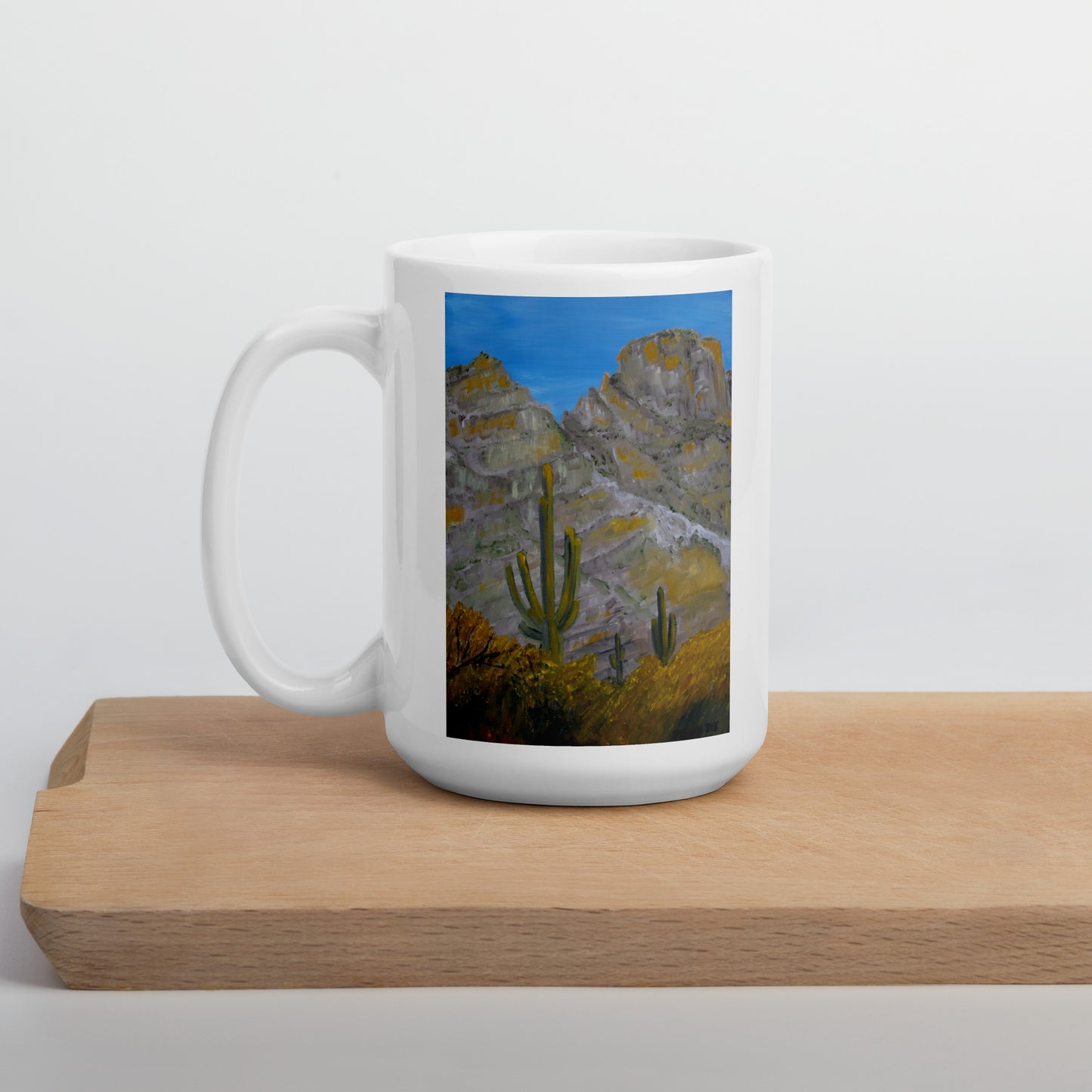 Here Comes the Sun by Steven Bye | White glossy mug