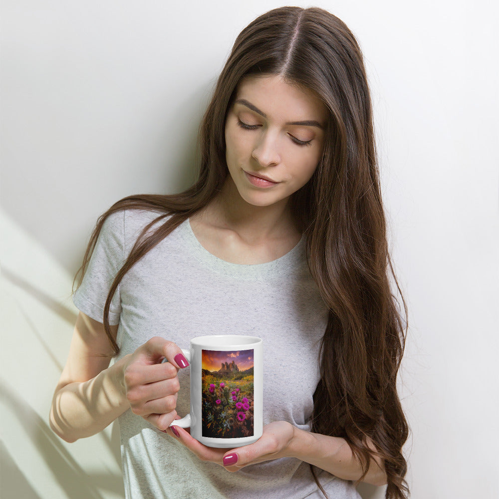 Sonoran Bloom by Sean Parker Photography | White glossy mug