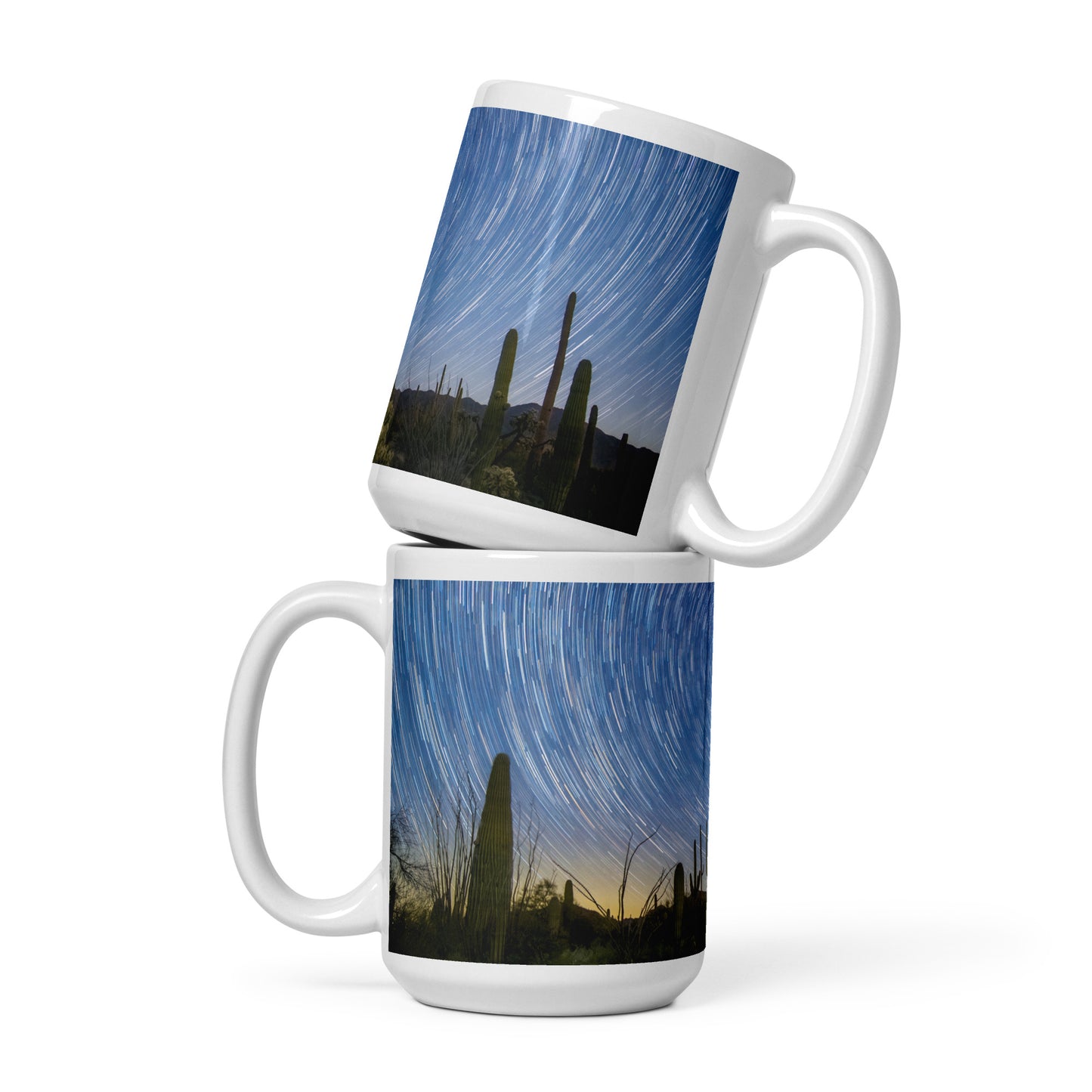 Sonoran Startails by Sean Parker Photography | White glossy mug