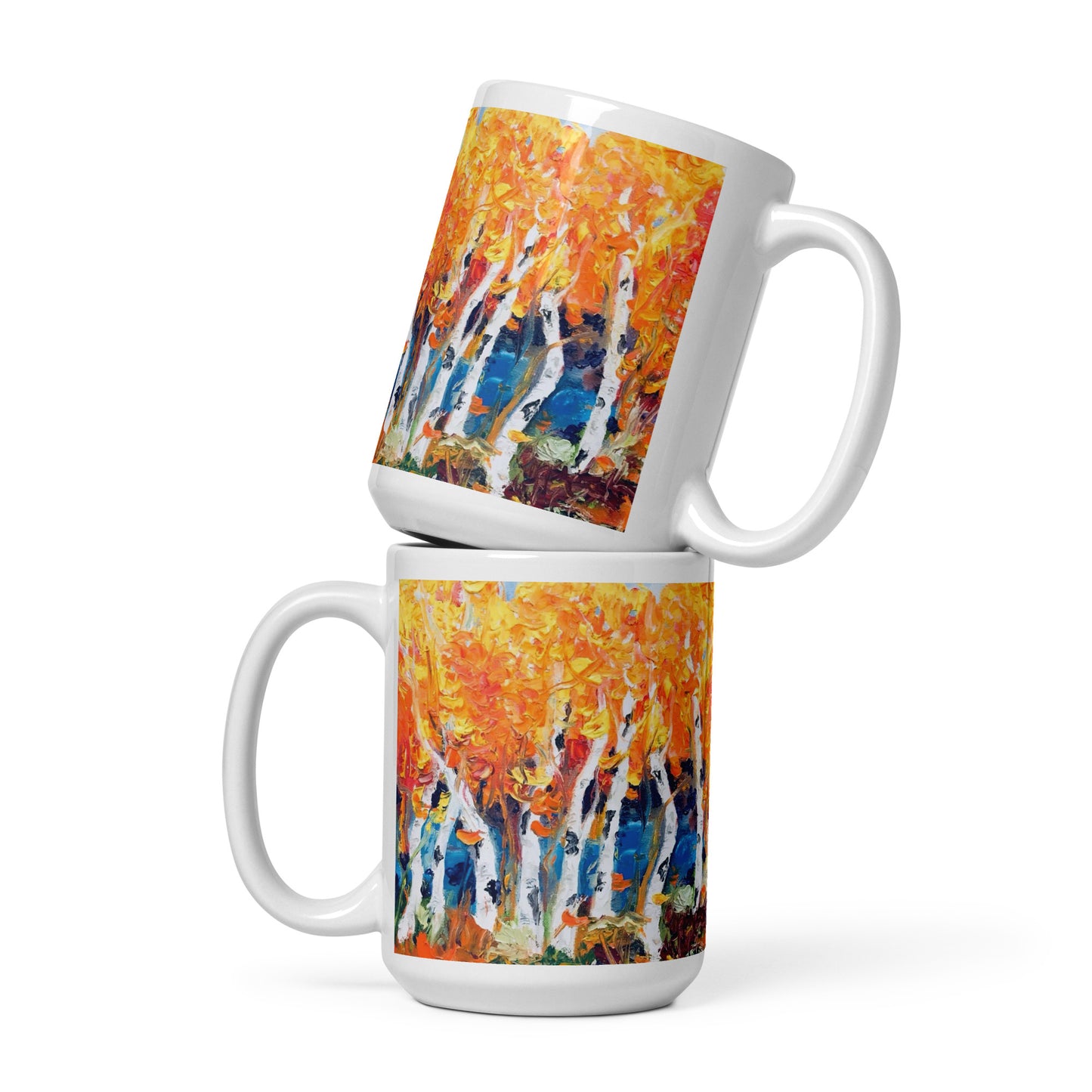 Colorado Fall by Andrea Rodriguez | White glossy mug