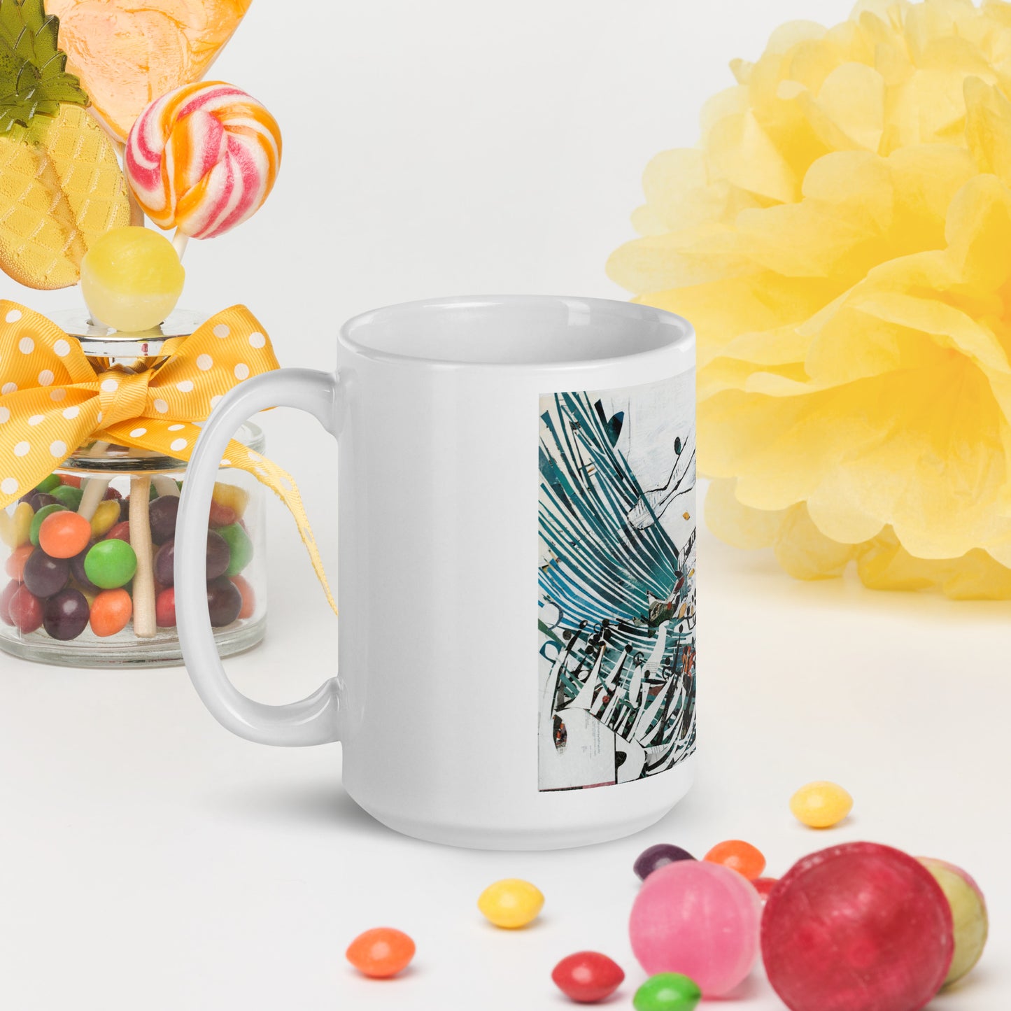 Seas Trees by Amy Bumpus | White glossy mug