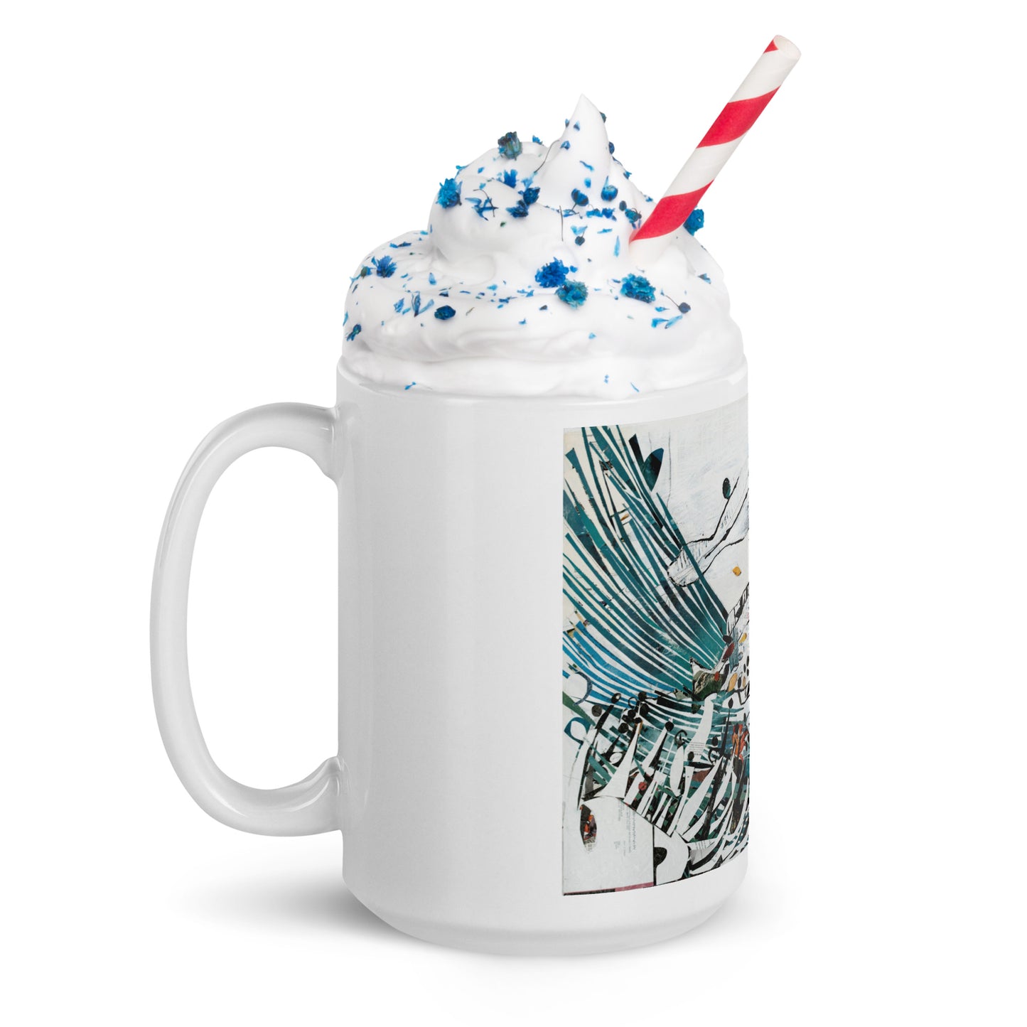 Seas Trees by Amy Bumpus | White glossy mug