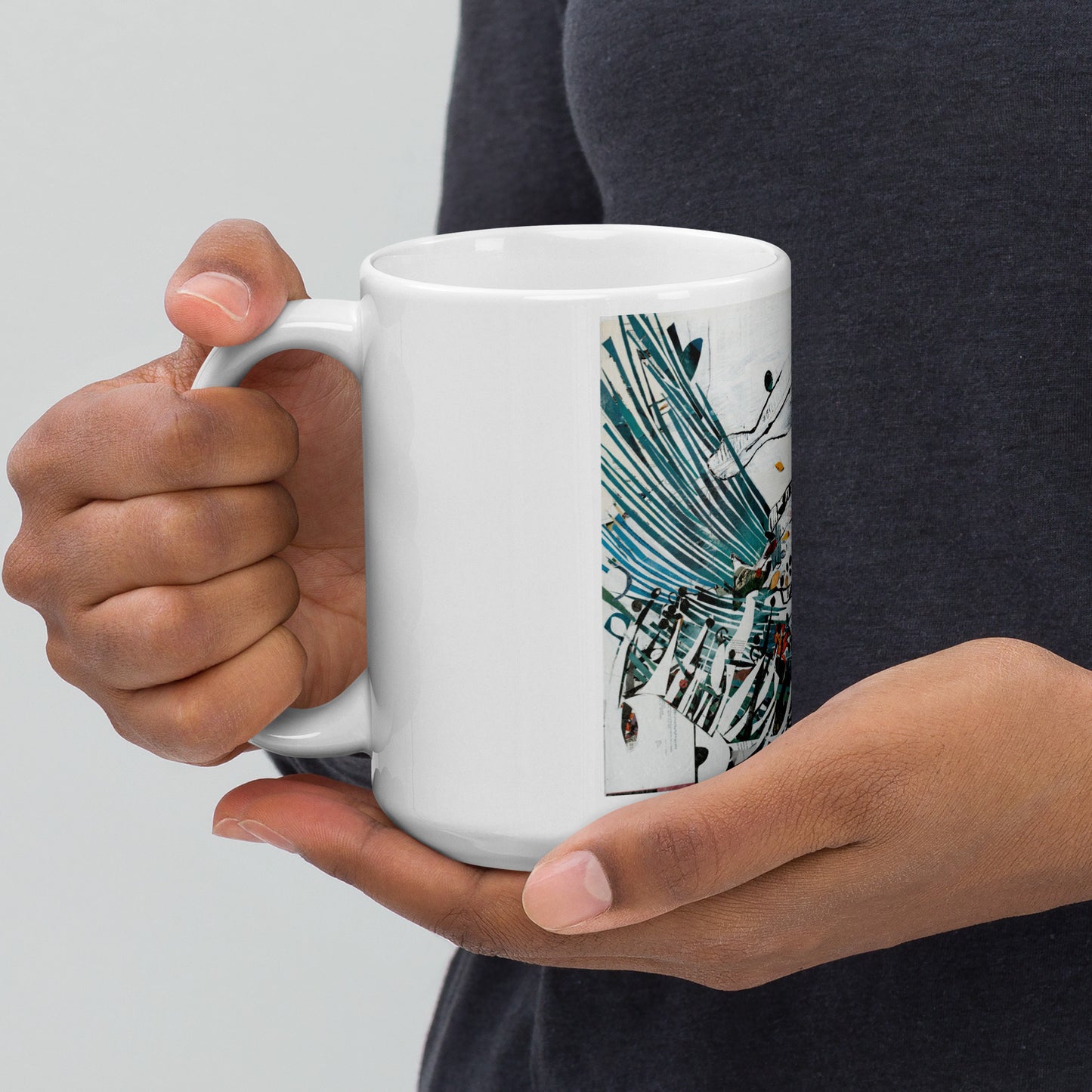 Seas Trees by Amy Bumpus | White glossy mug