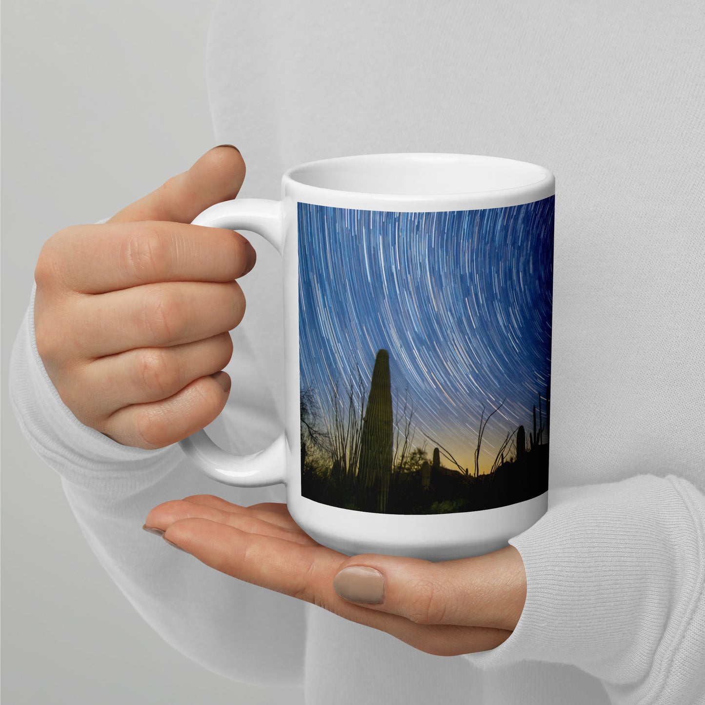 Sonoran Startails by Sean Parker Photography | White glossy mug