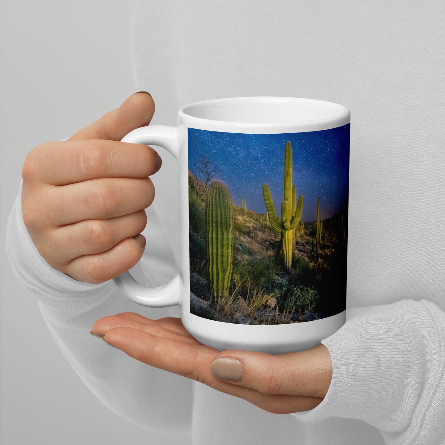 Morning Milkyway by Sean Parker Photography | White glossy mug