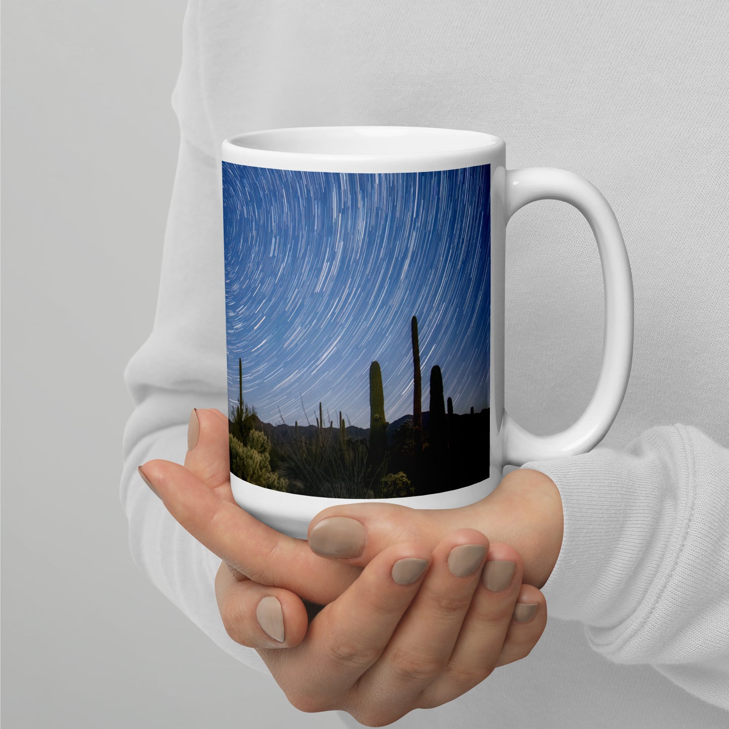 Sonoran Startails by Sean Parker Photography | White glossy mug