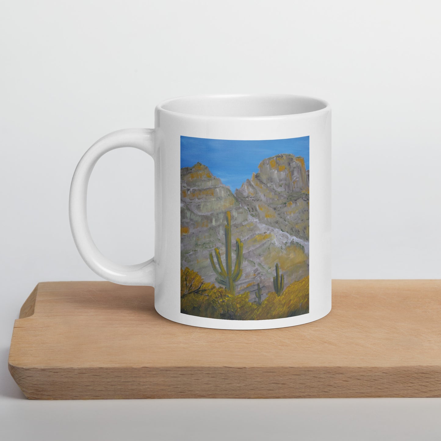 Here Comes the Sun by Steven Bye | White glossy mug