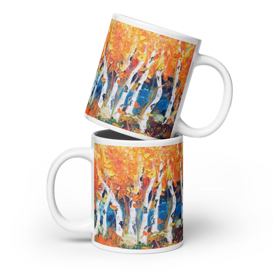 Colorado Fall by Andrea Rodriguez | White glossy mug