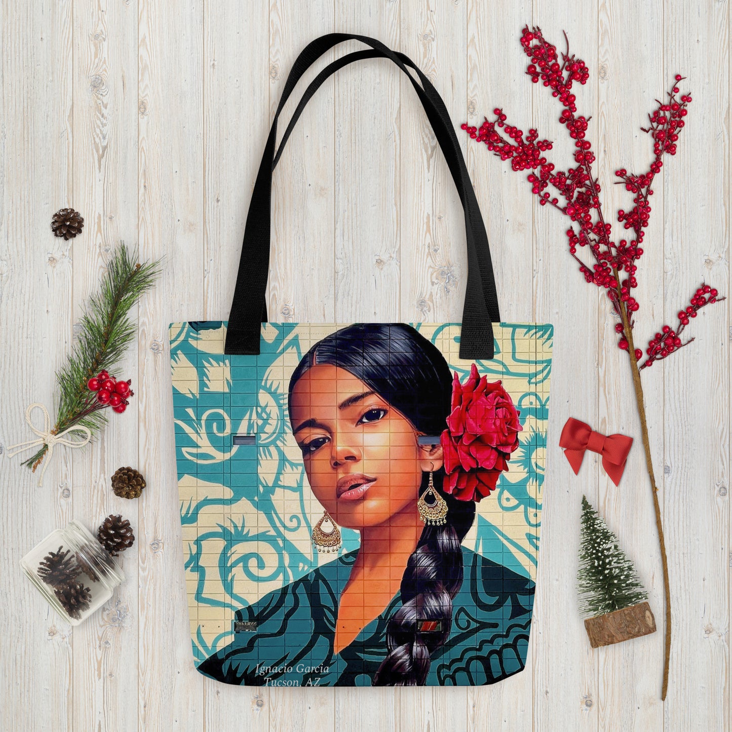 Empowered Woman Mural by Ignacio Garcia | Tote bag