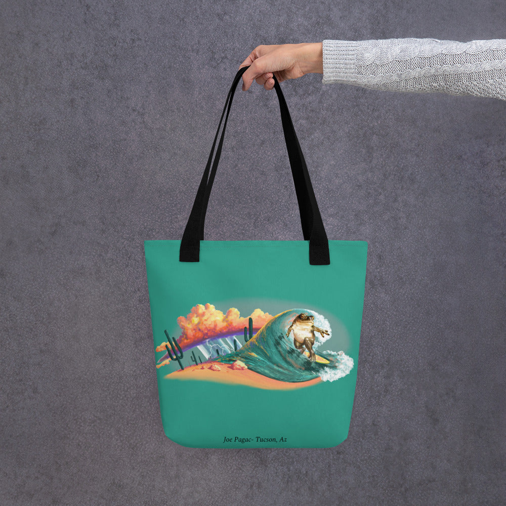 Surfer Dude Mural by Joe Pagac | Tote bag