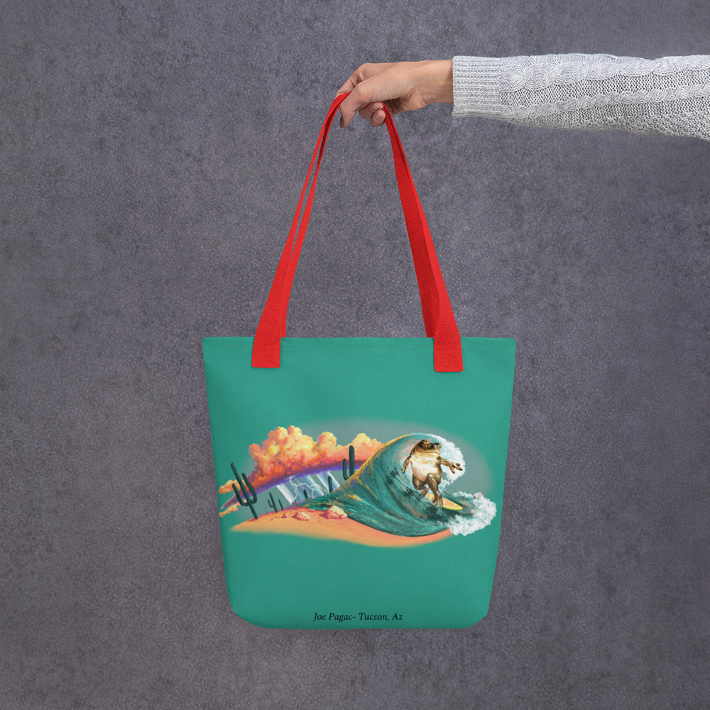 Surfer Dude Mural by Joe Pagac | Tote bag