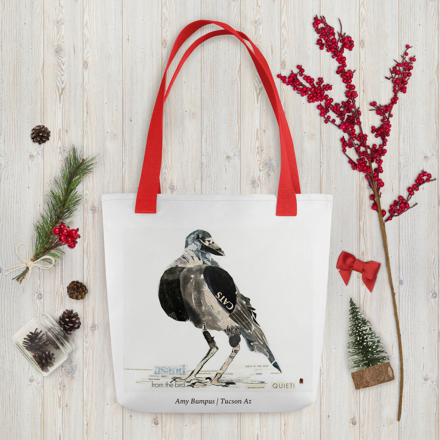 Birds Words by Amy Bumpus | Tote bag