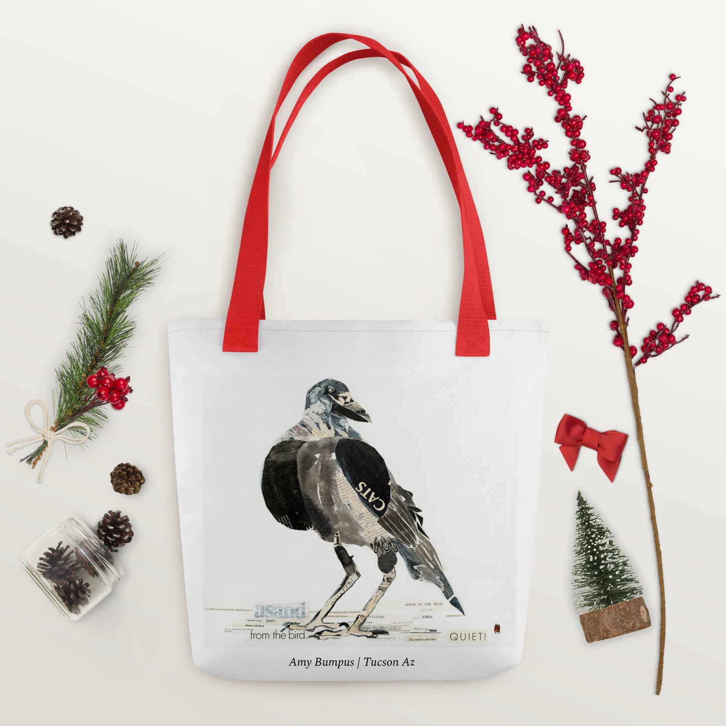 Birds Words by Amy Bumpus | Tote bag