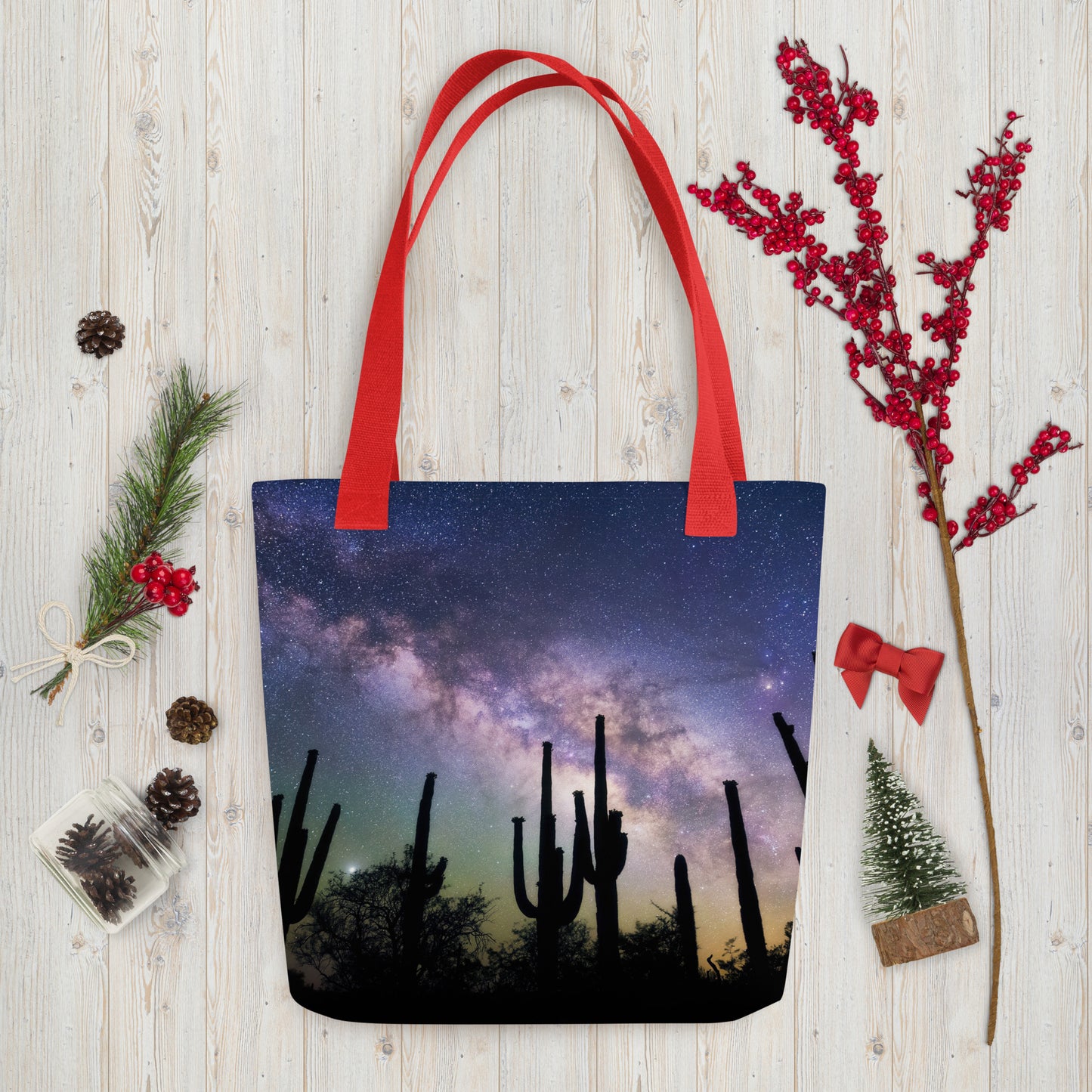 Saguaro Starlight by Sean Parker Photography | Tote bag