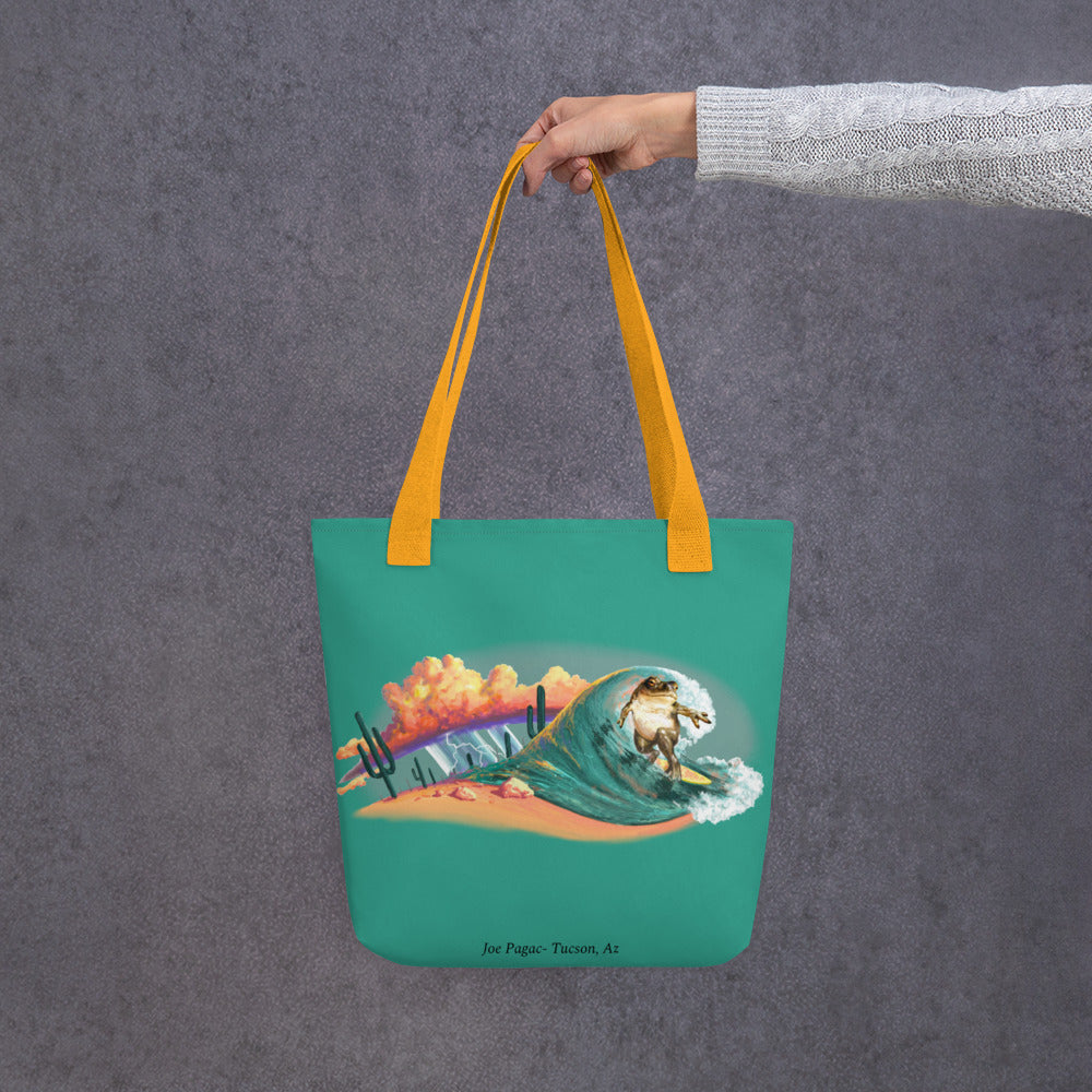 Surfer Dude Mural by Joe Pagac | Tote bag