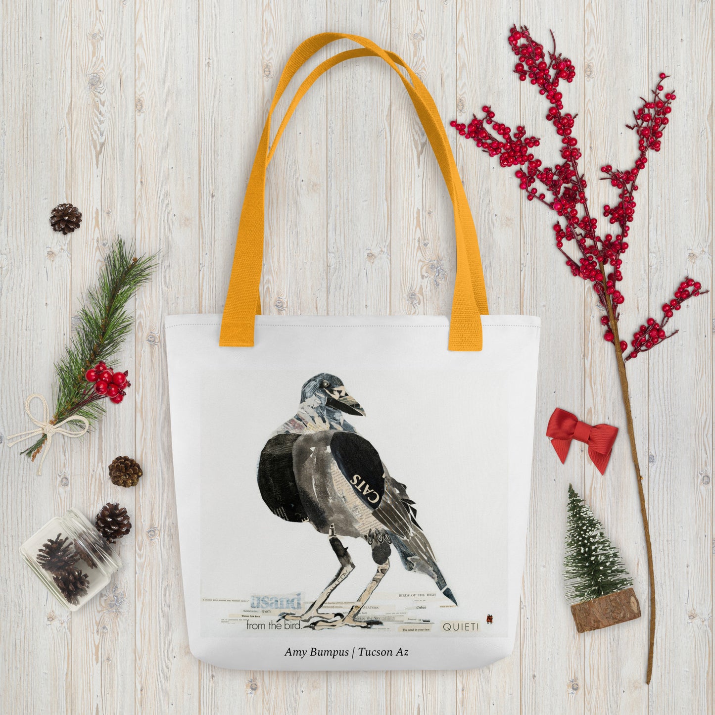 Birds Words by Amy Bumpus | Tote bag