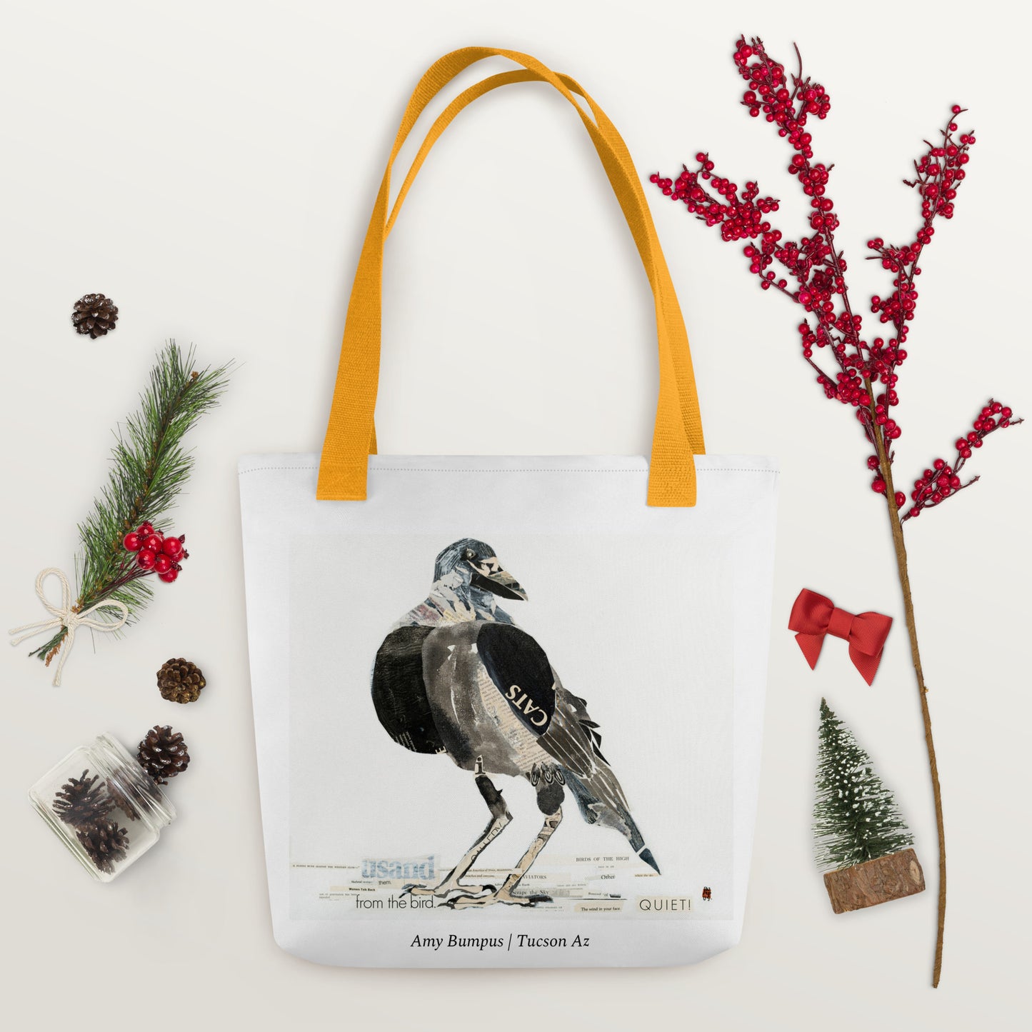 Birds Words by Amy Bumpus | Tote bag