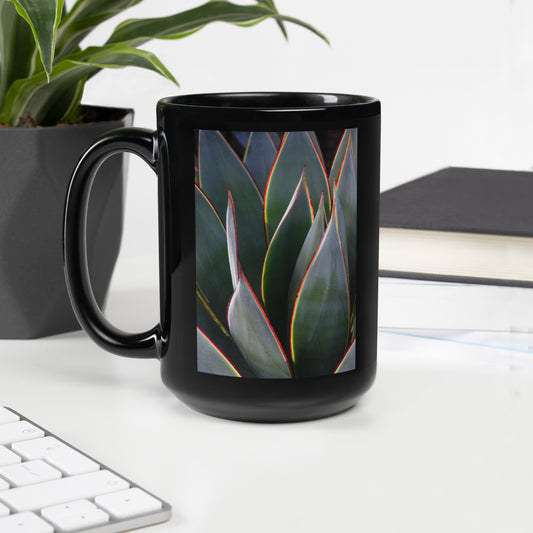 Agave by Leslie Leathers Photography | Black Glossy Mug