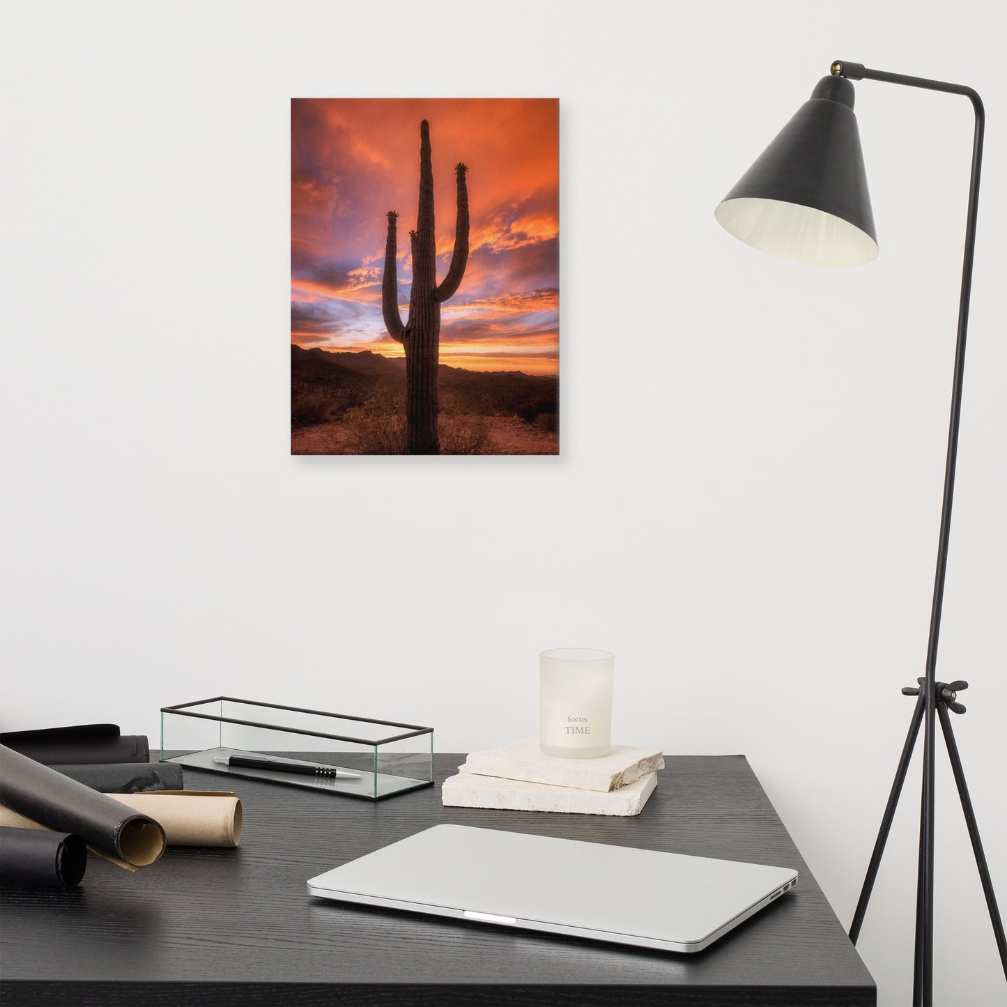 Saguaro Sunset by Sean Parker Photography | Wrapped Canvas