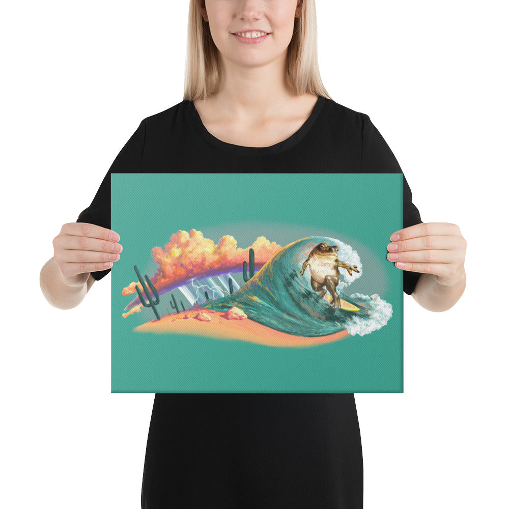 Surfer Dude Mural by Joe Pagac | Wrapped Canvas