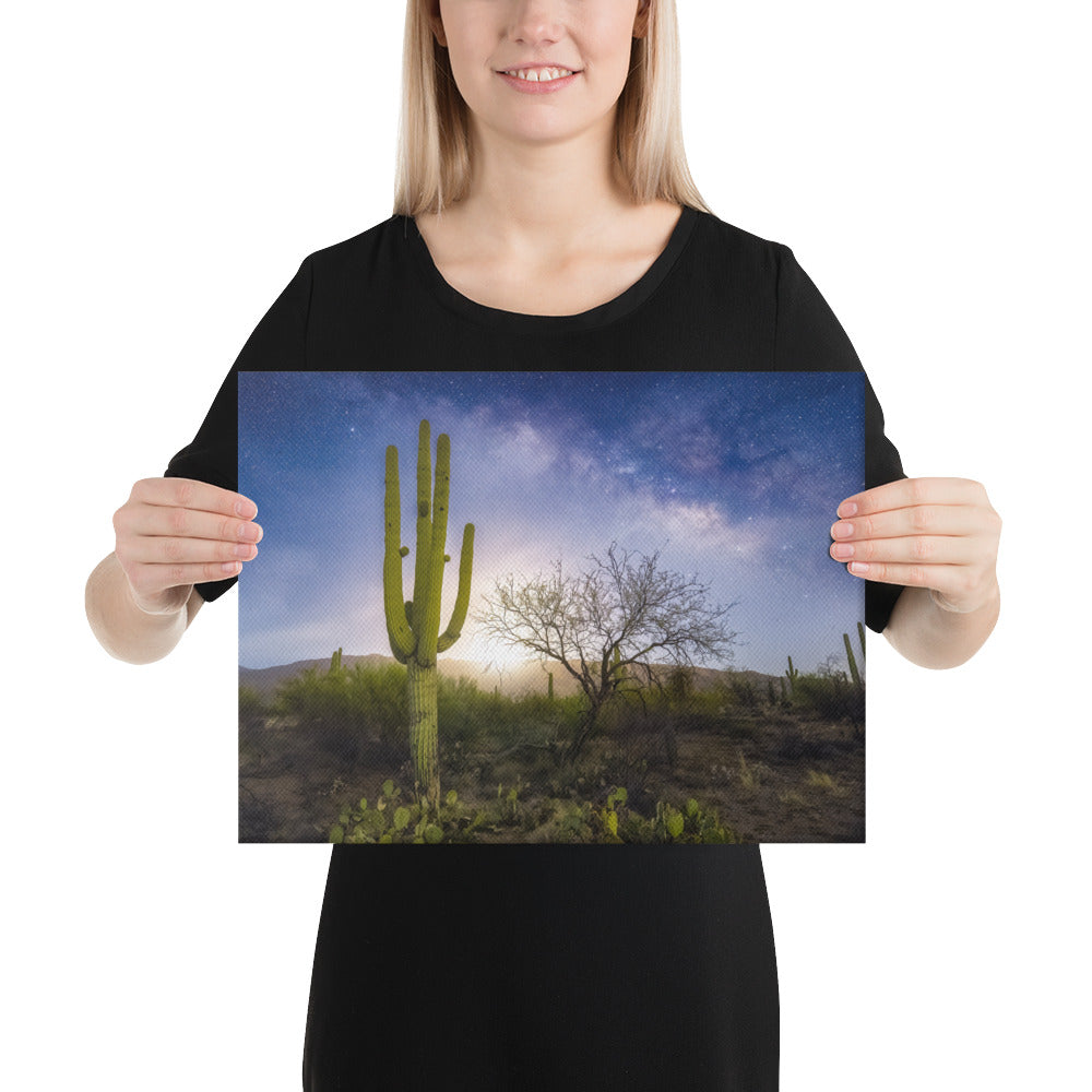 Milkyway Moonrise by Sean Parker Photography | Wrapped Canvas