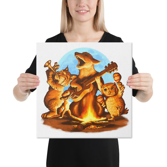 Campfire Mural by Joe Pagac | Canvas Print