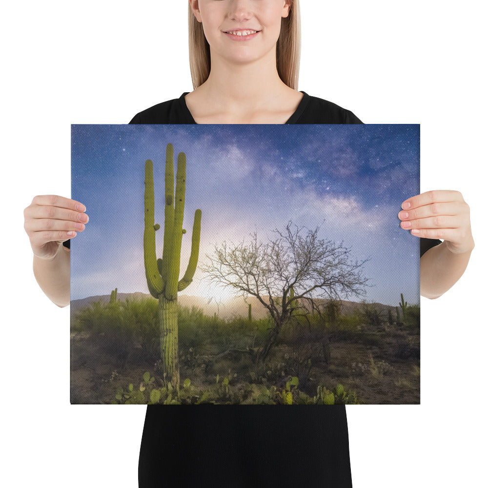 Milkyway Moonrise by Sean Parker Photography | Wrapped Canvas