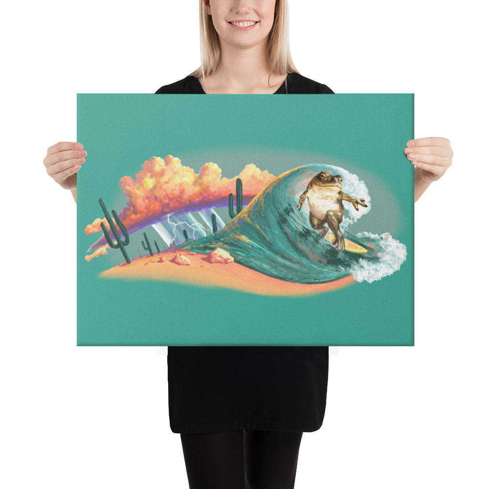 Surfer Dude Mural by Joe Pagac | Wrapped Canvas