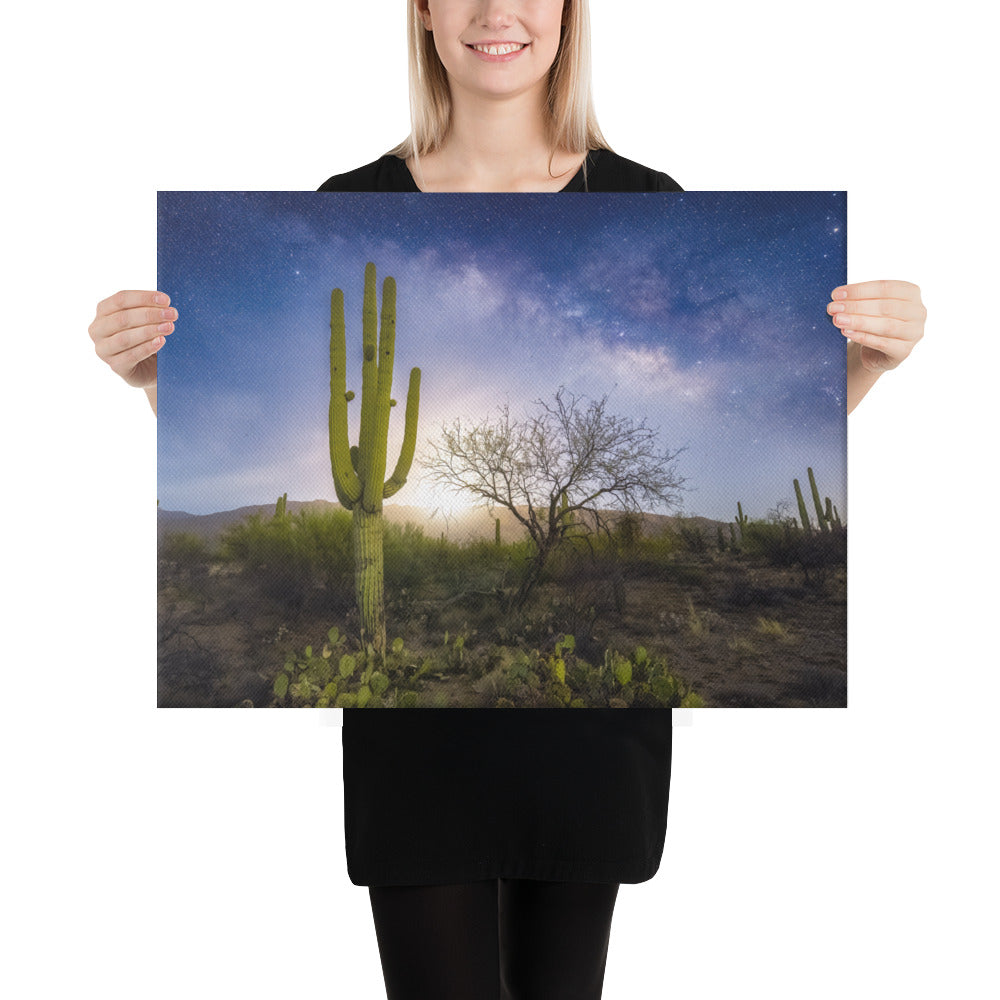 Milkyway Moonrise by Sean Parker Photography | Wrapped Canvas